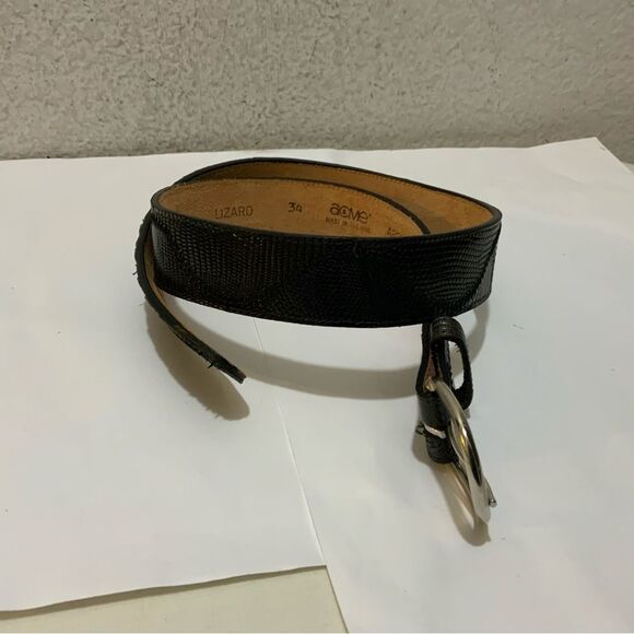 ACME Genuine Lizard Belt black main image 7